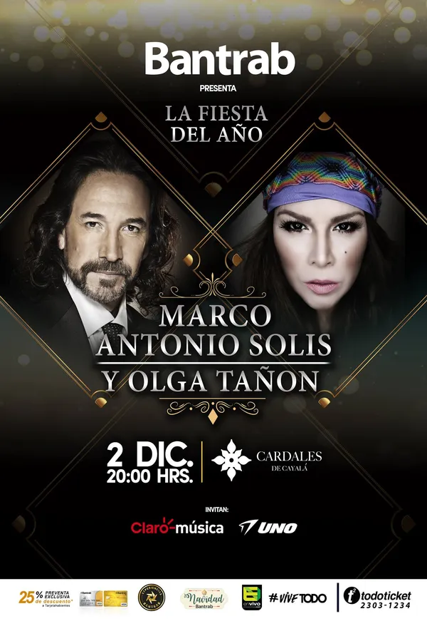 Marco Antonio Solis y Olga Tañon